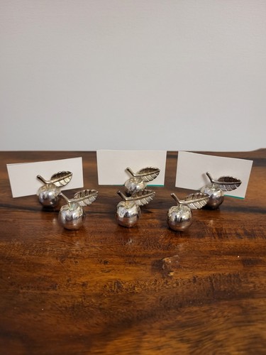 Vintage silver plated apple - plated,