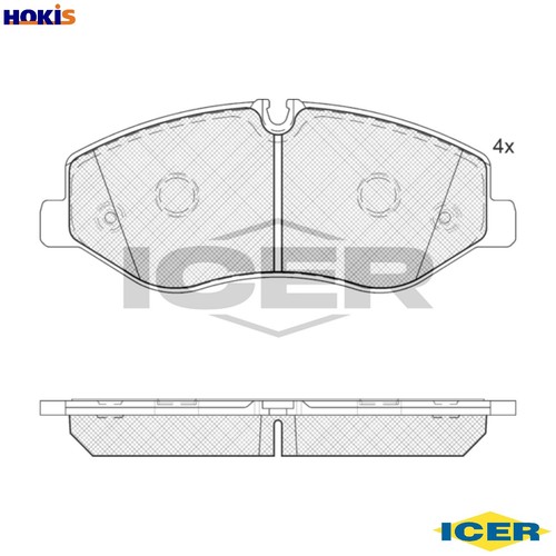 Brake pad set disc - brake,