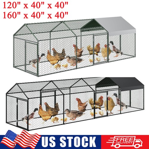 Metal chicken coop - metal, walk-in