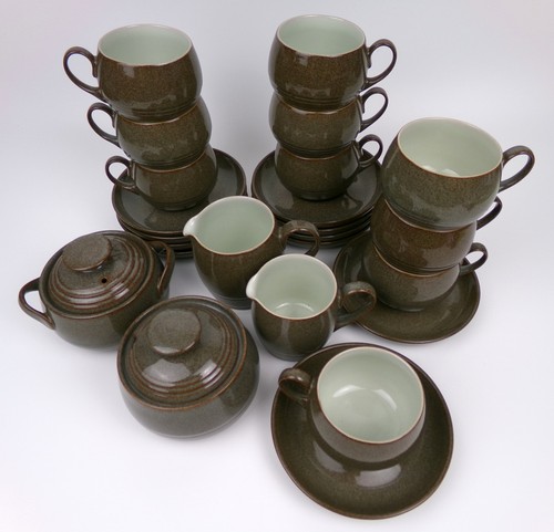 Denby greystone tea set - greystone,