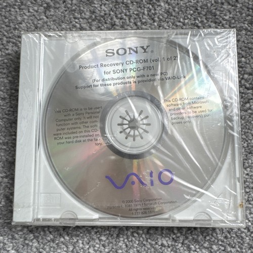 Sony vaio product recovery x - sony,