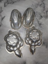 4 Vintage Aluminium Small