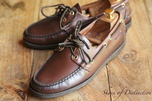 Sebago tan brown leather - brown, boat
