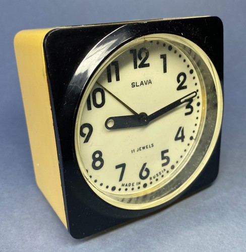 Vintage slava mechanical alarm - vintage,