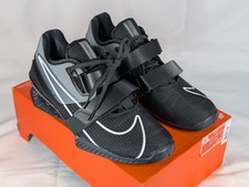 Nike Romaleos 4 Weightlifting UK Size 8.5 Black Grey White Trainers CD3463 New