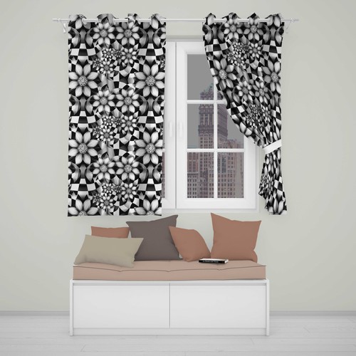 Blackout eyelet curtains - blackout,