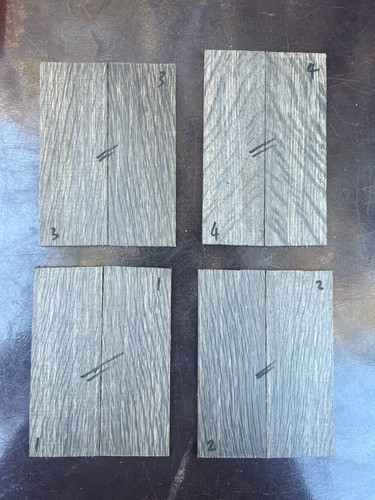 Ancient bog oak - oak, bookmatched