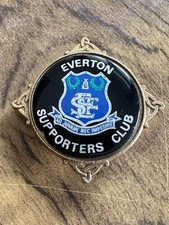 Everton Supporters Diamond Shaped  Clear Resin Fronted Badge