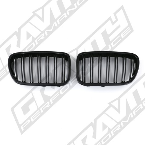 Gloss black grille double - black,