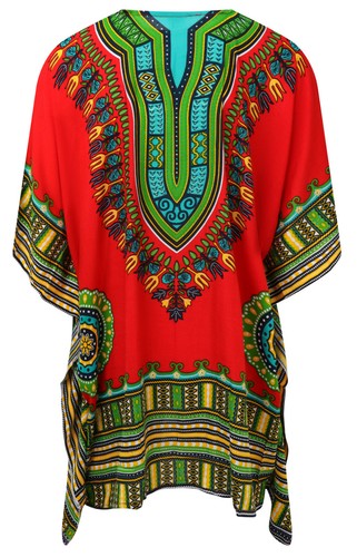 Brightly coloured tunic kaftan - coloured,