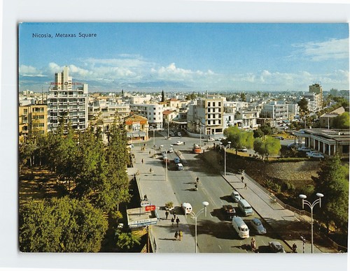 Postcard metaxas square - metaxas,