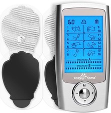 Mini TENS EMS Muscle Stimulator Pain Relief Machine Rechargeable Dual Channel