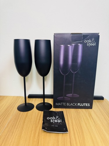 Oak steel matte - oak, black
