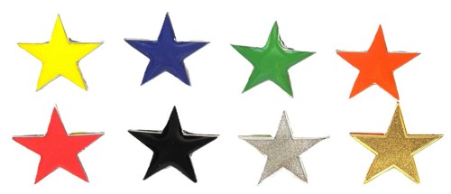 Star pin badge brooch - badge, school