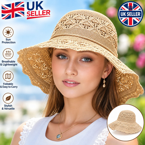 Ladies foldable sun cap beach - ladies,