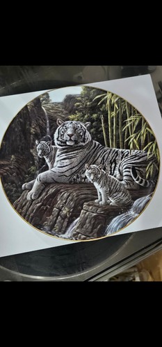White tiger ornametal - white,