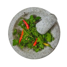 New KitchenCraft World of Flavours Granite Mortar and Pestle Stone 4.78kg