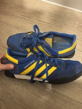 Adidas Originals Marathon 80 Men's Rare Blue Yellow Trainers Size UK 9 Stockholm