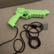 Konami Sony  PS1 PS2 KONAMI LASER HYPER BLASTER  / JUSTIFIER LIGHT GUN green