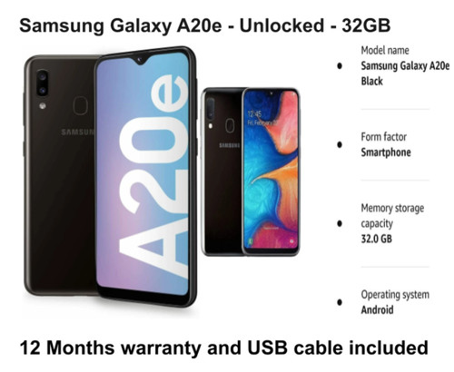 Samsung galaxy a20e 32gb - -32gb,