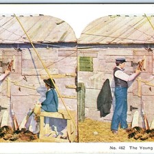 C1900s young men - boy, trappers