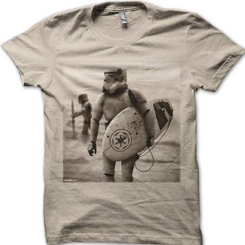 Storm trooper surfing star - surfing,
