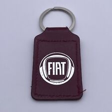 Fiat Wentane Leather Keyring  / Key Fob Car Dealer Stockton on Tees