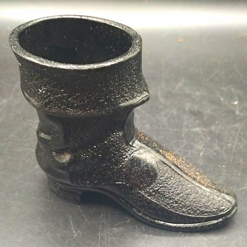Black glass boot shaped - boot,