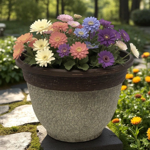 30cm crackle effect garden - 30cm,