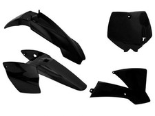 R-TECH BLACK PLASTIC KIT/4 For KTM65 2002-2008