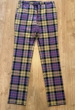 Vivienne Westwood  Tartan Chaplin Trousers Men’s New