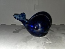 Vintage Laugharne Glass Whale