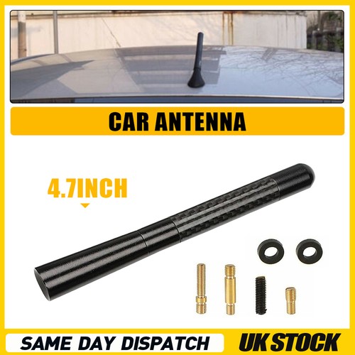 Black universal antenna - black,