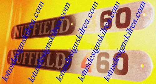 Nuffield 460 tractor badges - nuffield,