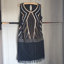 Roman Deco Style Dress Sz 14