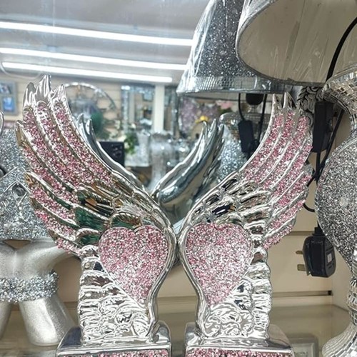 Crushed crystal angel wings - 2x,