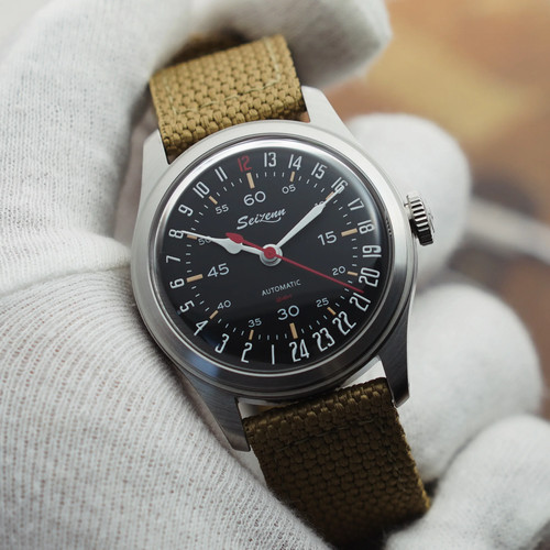 Merkur retro skin diver watch - retro,