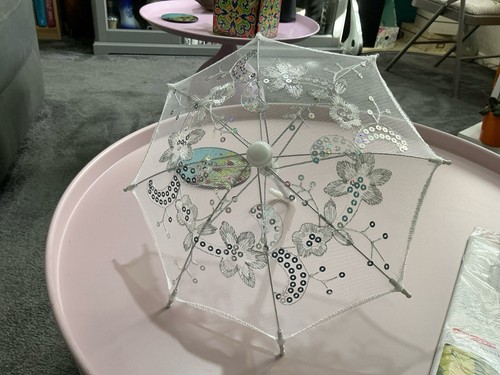 Miniature lace parasol - miniature,