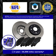 2x Vented Brake Discs and Pads