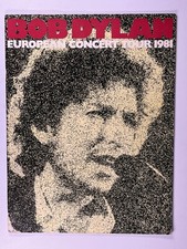 Bob Dylan Programme Original Concert Brochure Souvenir European Tour 1981