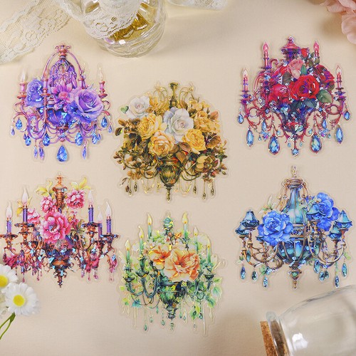 Vintage crystal lamp - crystal, glitter