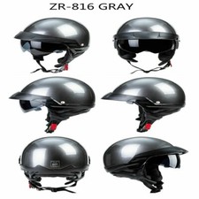 Half Face Helmet Gray Motor M