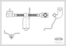 Brake Hose Front 435mm Length