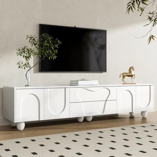160cm modern stand cream - stand,