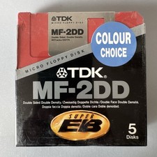 5x TDK Floppy Disks MF-2DD