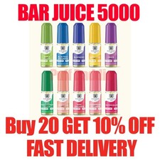 BAR JUICE 5000 Nic Salt 10ml E Liquid 10mg / 20mg Vape Juice 50/50 VG/PG