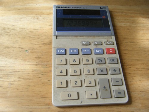 Vintage sharp 341 - el-341, mate