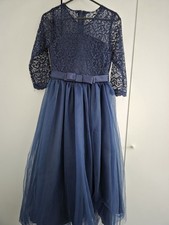 Girls Navy Dress, Bridesmaid