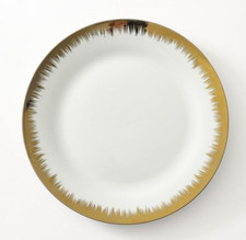 Plates Ceramic  white Flat