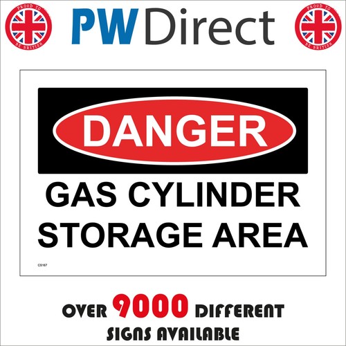 Sign danger gas cylinder - sign,